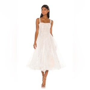 Bronx and Banco Mademoiselle Bridal Midi Dress. Size M